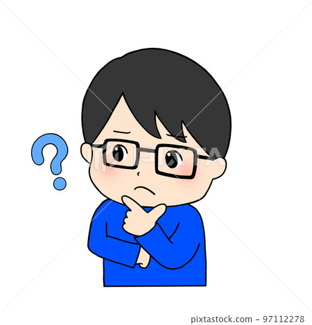 Thinking male illustration Thinking male illustration 97112278