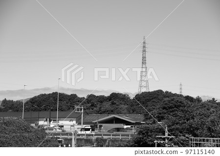 Transmission line (monochrome) Transmission line (monochrome) 97115140