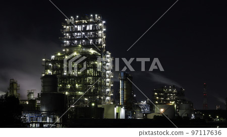 Showa Denko's plant seen from Ougibashi in Kawasaki City 97117636
