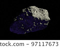 Asteroid with craters in space. 97117673