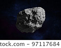 Asteroid and nebula. 97117684