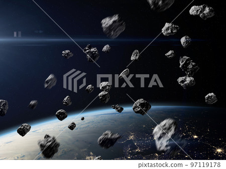 Asteroids near Earth. Asteroids near Earth. 97119178