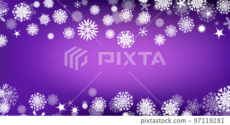 Christmas Winter Background, Snowy Happy New Year Backdrop. Awesome holiday Wallpaper with Snowflakes Christmas Winter Background, Snowy Happy New Year Backdrop. Awesome holiday Wallpaper with Snowflakes 97119281