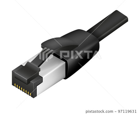 lan plug for internet transmission vector illustration lan plug for internet transmission vector illustration 97119631
