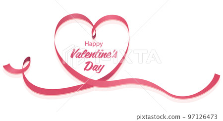 Heart mark love ribbon Valentine material 97126473