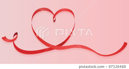 Heart mark love ribbon Heart mark love ribbon 97126488