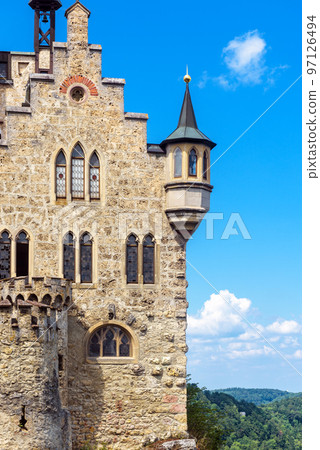 Lichtenstein Castle close-up, Germany, Europe Lichtenstein Castle close-up, Germany, Europe 97126494