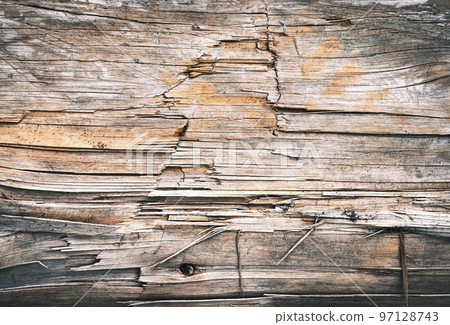 detail of wood with cracks on the surface detail of wood with cracks on the surface 97128743