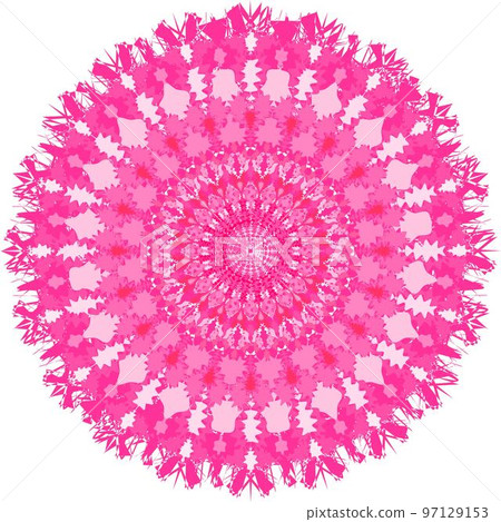 Decorative round lace ornate mandala. Bright pattern for print, scrapbook, cards, web design. Abstract colorful background. Decorative round lace ornate mandala. Bright pattern for print, scrapbook, cards, web design. Abstract colorful background. 97129153