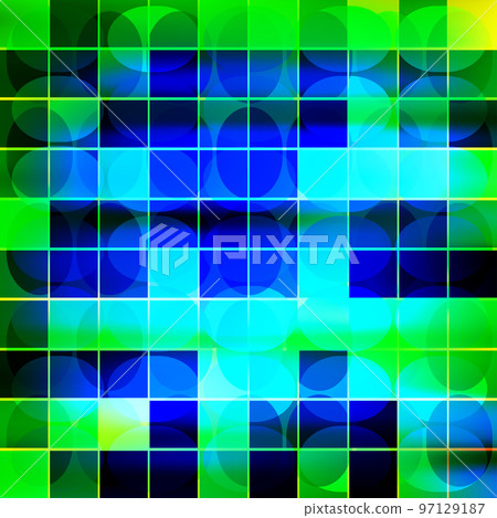 Neon circle and cell colorful bright mosaic pattern. Neon circle and cell colorful bright mosaic pattern. 97129187