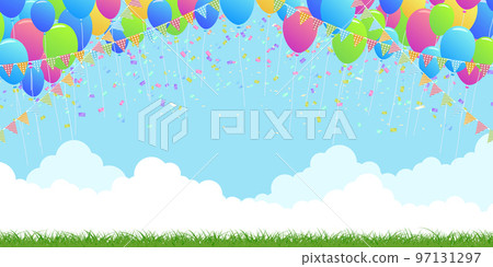 Balloon festival background material 97131297