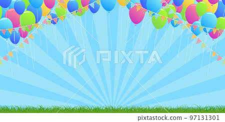 Balloon festival background material 97131301