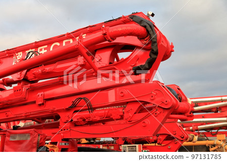 Concrete pump car image 97131785