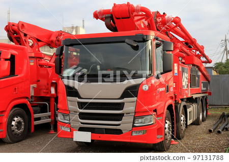 混凝土泵車圖片 97131788