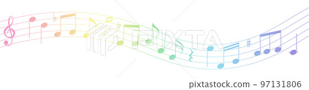 colorful music material 97131806