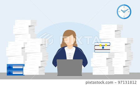 做巨大任務的女商人 97131812