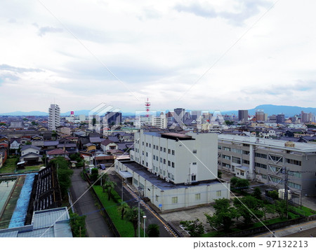 從中津城樓眺望的街景（大分縣中津市） 97132213