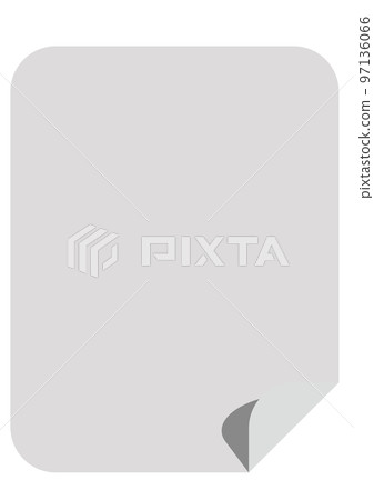 翻轉的紙框灰色 97136066