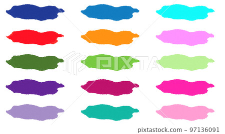 Color swatches with colorful paints on canvas Color swatches with colorful paints on canvas 97136091