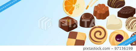 白色情人節橫幅素材（3:1）_無文字 97136199