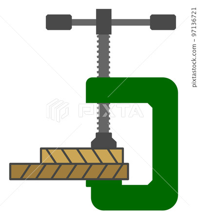 用於固定材料的夾具示意圖 用於固定材料的夾具示意圖 97136721