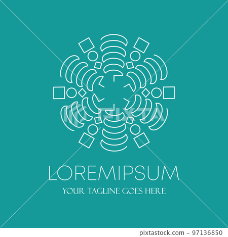 line ornament type of square and circular image graphic icon logo design abstract concept vector stock. Can be used as a symbol related to motif or interior line ornament type of square and circular image graphic icon logo design abstract concept vector stock. Can be used as a symbol related to motif or interior 97136850