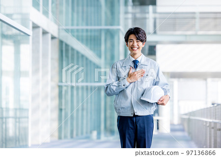 Male business factory work clothes 97136866