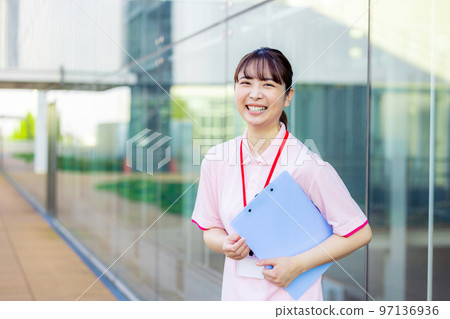 Medical welfare woman Medical welfare woman 97136936