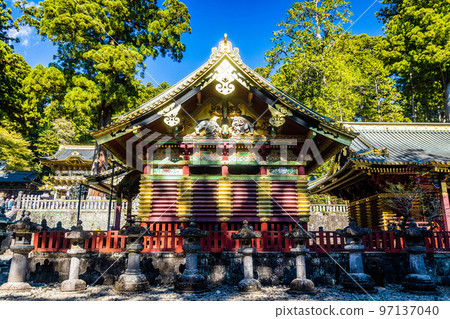 Kamijinko building at Toshogu shrine complex in Nikko Japan 97137040