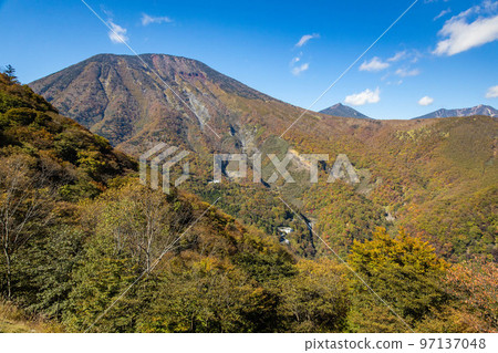View of Irohazaka Winding Road in Nikko Japan 97137048