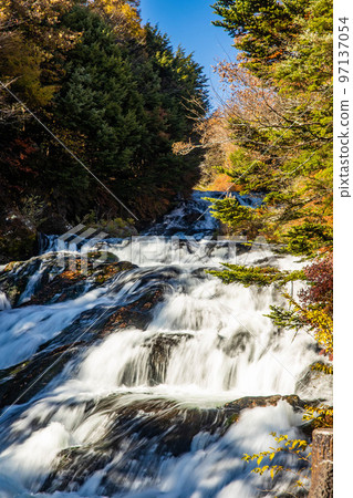 Scenic view of ryuzu waterfall at Nikko National Park 97137054