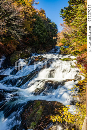Scenic view of ryuzu waterfall at Nikko National Park 97137055