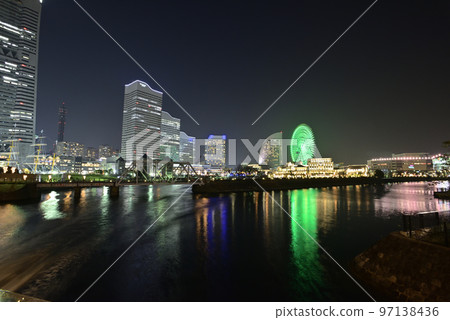 Yokohama Minato Mirai night view Yokohama Minato Mirai night view 97138436