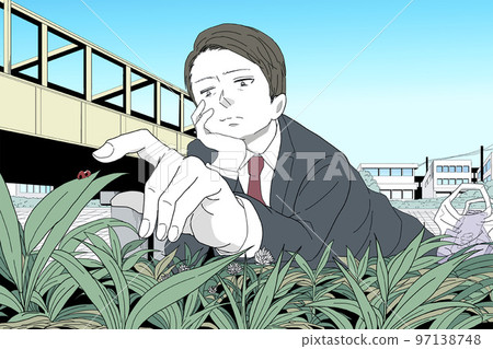 An office worker who skips work 97138748