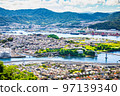 This is a distant view of the city in the eastern part of Hiroshima City. Kaita Ohashi Bridge, Yano Town, and part of Saka Town are visible. The front side is the purification center. 97139340