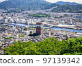 A view of Koyo Station from Niho Bridge in the eastern part of Hiroshima City. You can see the NTT Building, Niho Bridge, Hiroshima Expressway Route 2, and Mazda factories. 97139342