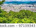 This is a distant view of the western part of Hiroshima. You can see hitoto Hiroshima The Tower, Eba, Yoshijima, Kannon-cho, and Saeki Ward 97139343