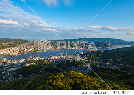 Nagasaki Prefecture / Mt. Inasa in the evening Scenery from the observatory Nagasaki Prefecture / Mt. Inasa in the evening Scenery from the observatory 97139795