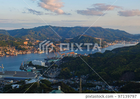 Nagasaki Prefecture / Mt. Inasa in the evening Scenery from the observatory Nagasaki Prefecture / Mt. Inasa in the evening Scenery from the observatory 97139797