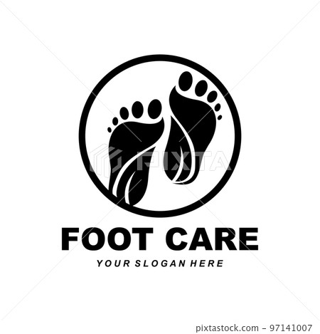 Foot Care Logo Design Health Illustration Woman Pedicure Salon Vector Foot Care Logo Design Health Illustration Woman Pedicure Salon Vector 97141007