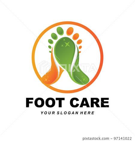 Foot Care Logo Design Health Illustration Woman Pedicure Salon Vector Foot Care Logo Design Health Illustration Woman Pedicure Salon Vector 97141022