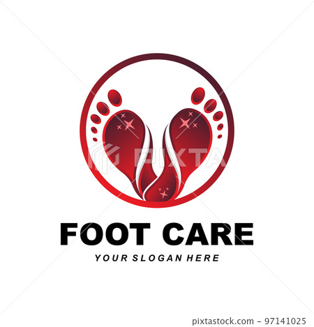 Foot Care Logo Design Health Illustration Woman Pedicure Salon Vector Foot Care Logo Design Health Illustration Woman Pedicure Salon Vector 97141025
