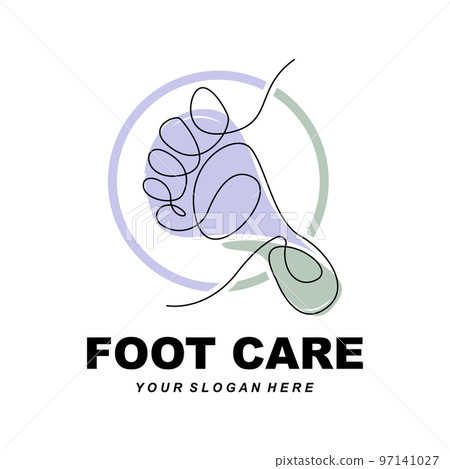 Foot Care Logo Design Health Illustration Woman Pedicure Salon Vector Foot Care Logo Design Health Illustration Woman Pedicure Salon Vector 97141027
