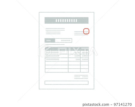 Image of documents such as invoices Image of documents such as invoices 97141270