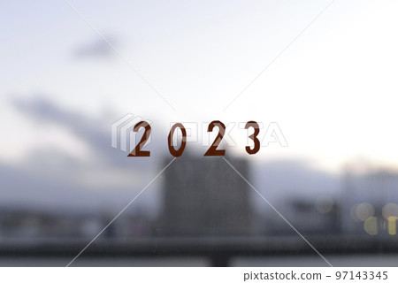 [背景材料] 2023年的城市景觀和文字 97143345
