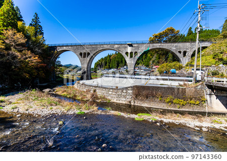 Former JNR Miyahara Line Kounogawa Bridge [Oguni Town, Aso District, Kumamoto Prefecture] 97143360