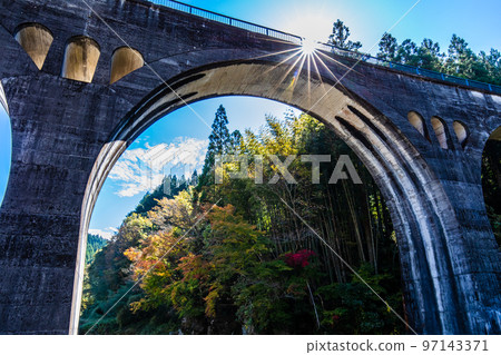 Former JNR Miyahara Line Kounogawa Bridge [Oguni Town, Aso District, Kumamoto Prefecture] 97143371