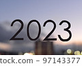 [Background material] Sky view and 2023 characters 97143377