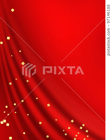 red cloth with folds 97146188