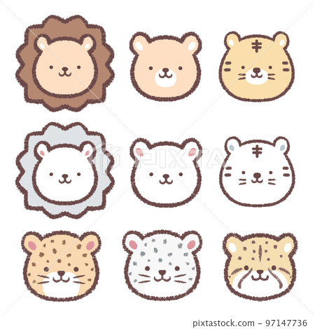 Feline icon set Feline icon set 97147736